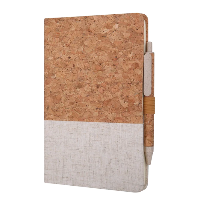 Eco-Neutral A5 Cork Fabric Hard Cover Notebook and Pen Set13