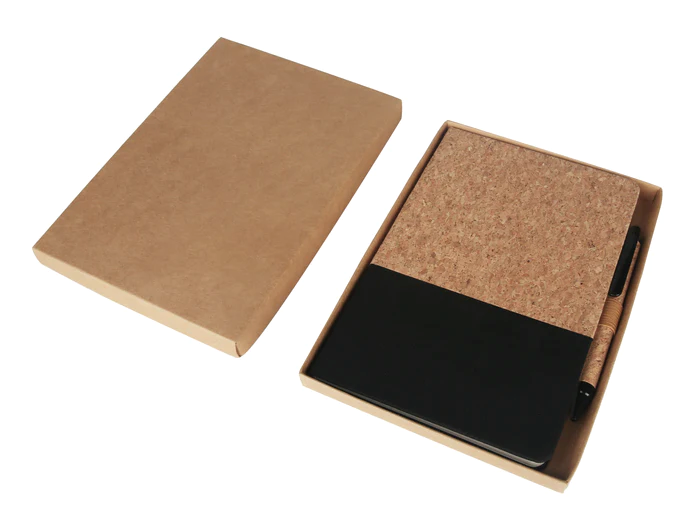 Eco-Neutral A5 Cork Fabric Hard Cover Notebook and Pen Set14